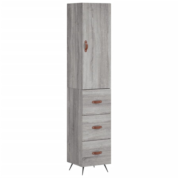 Schrank Garotescu grau 34,5x34x180cm (Holz)