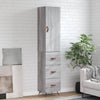 Schrank Garotescu grau 34,5x34x180cm (Holz)