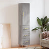 Grauer Schrank, Maße 34,5x34x180cm, Fuchs (Holz)