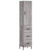 Holzschrank grau 34,5x34x180cm Cenuse