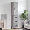 Holzschrank grau 34,5x34x180cm Cenuse