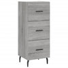 Grauer Schrank 34,5x34x180cm (Holz), Modell Christol