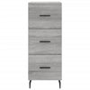 Grauer Schrank 34,5x34x180cm (Holz), Modell Christol