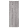 Grauer Schrank 34,5x34x180cm (Holz), Modell Christol