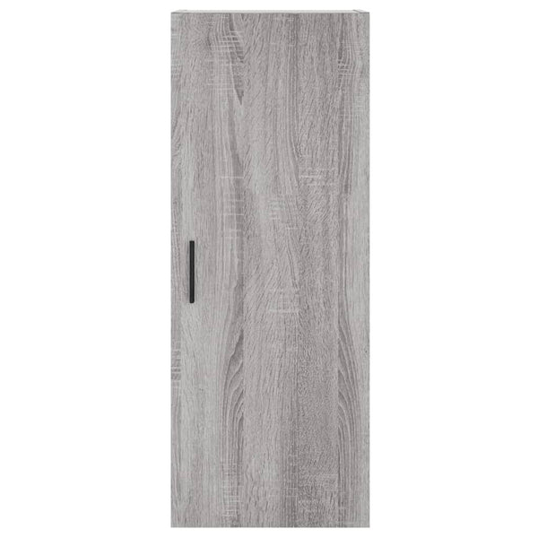 Grauer Schrank 34,5x34x180cm (Holz), Modell Christol