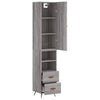 Grauer Garotescu-Schrank 34,5x34x180cm (Holz)