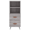 Grauer Garotescu-Schrank 34,5x34x180cm (Holz)