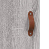 Grauer Garotescu-Schrank 34,5x34x180cm (Holz)