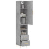 Fuchs Schrank betongrau 34,5x34x180cm (Holz)