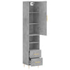 Fuchs Schrank betongrau 34,5x34x180cm (Holz)
