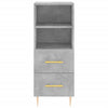 Fuchs Schrank betongrau 34,5x34x180cm (Holz)