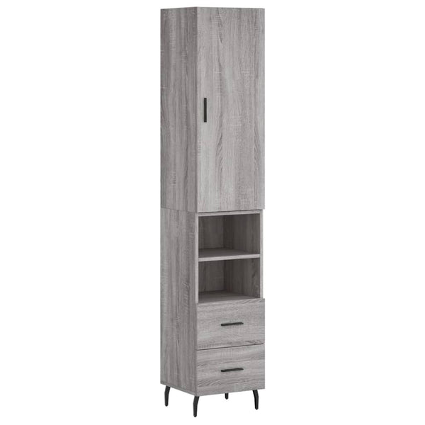 Christol Schrank grau 34,5x34x180cm (Material Holz)