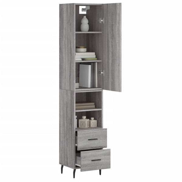 Christol Schrank grau 34,5x34x180cm (Material Holz)