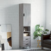 Christol Schrank grau 34,5x34x180cm (Material Holz)