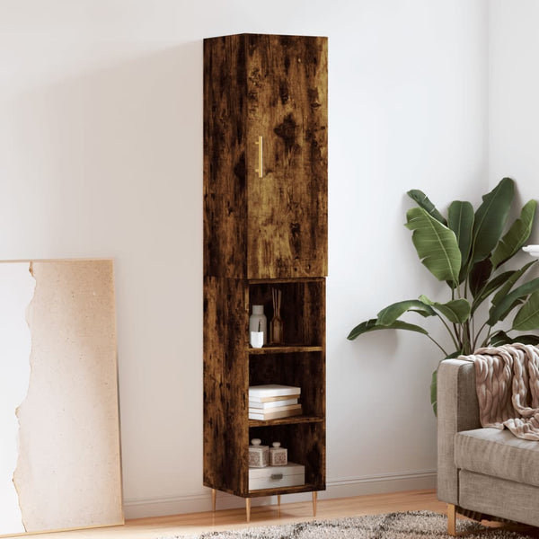 Schrank Fuchs, Rauchereiche, 34,5x34x180cm (Holz)