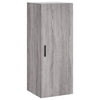 Schrank Christol, grau, 34,5x34x180cm (Holzmaterial)