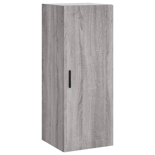 Schrank Christol, grau, 34,5x34x180cm (Holzmaterial)