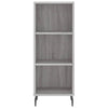 Schrank Christol, grau, 34,5x34x180cm (Holzmaterial)