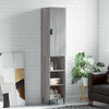 Schrank Christol, grau, 34,5x34x180cm (Holzmaterial)
