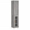 Fuchs grauer Schrank, Maße 34,5x34x180cm (Holz)