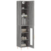 Fuchs grauer Schrank, Maße 34,5x34x180cm (Holz)
