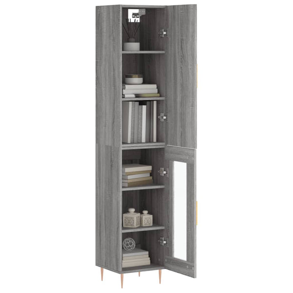 Fuchs grauer Schrank, Maße 34,5x34x180cm (Holz)
