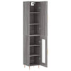 Fuchs grauer Schrank, Maße 34,5x34x180cm (Holz)