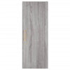 Fuchs grauer Schrank, Maße 34,5x34x180cm (Holz)
