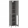 Aschenschrank grau 34,5x34x180cm (aus Holz)