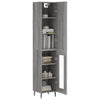 Grauer Christol-Schrank 34,5x34x180cm (aus Holz)