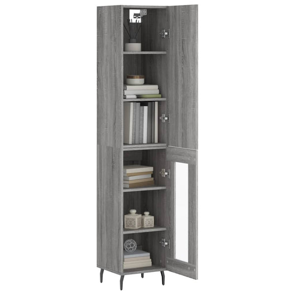 Grauer Christol-Schrank 34,5x34x180cm (aus Holz)