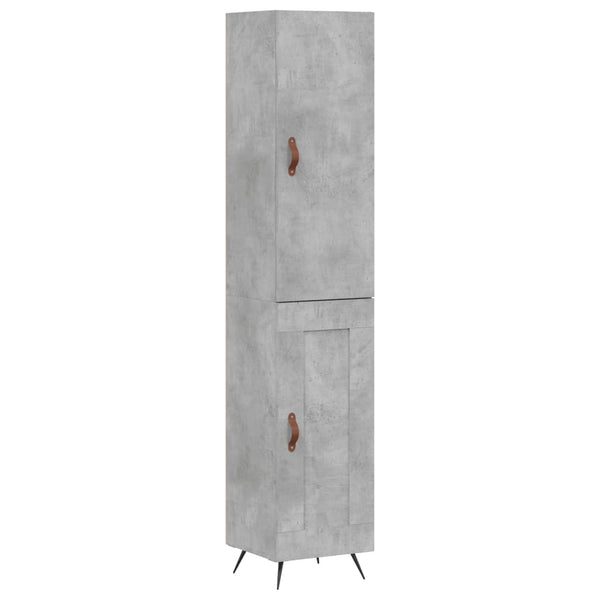 Garotescu Schrank, betongrau, 34,5x34x180cm (Holz)