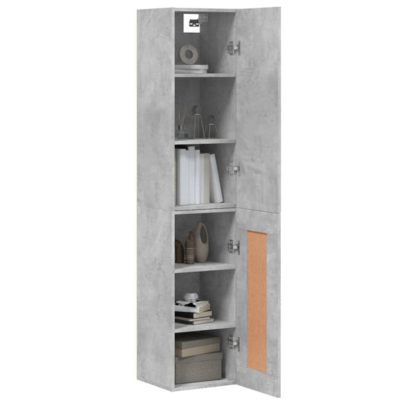 Garotescu Schrank, betongrau, 34,5x34x180cm (Holz)