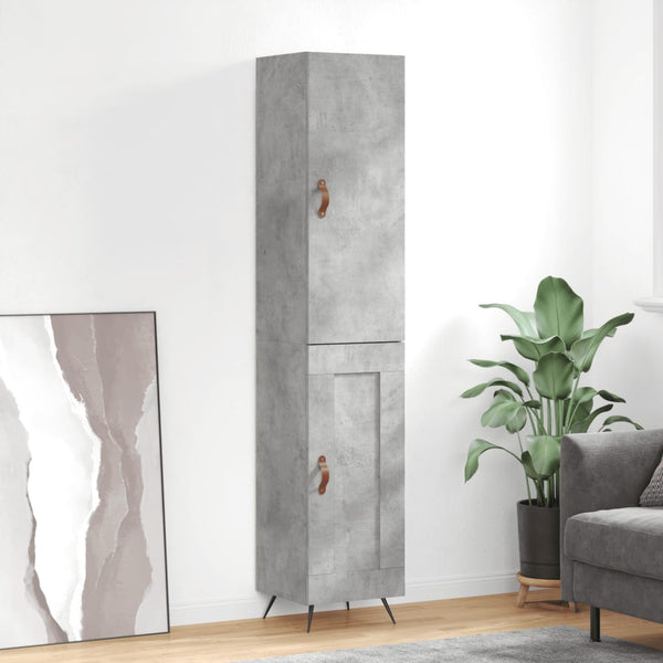 Garotescu Schrank, betongrau, 34,5x34x180cm (Holz)