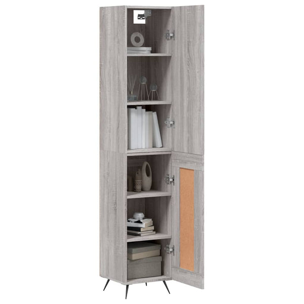 Garotescu grauer Schrank 34,5x34x180cm (Holz)