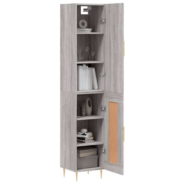Schrank Fuchs grau, Maße 34,5x34x180cm (Holz)