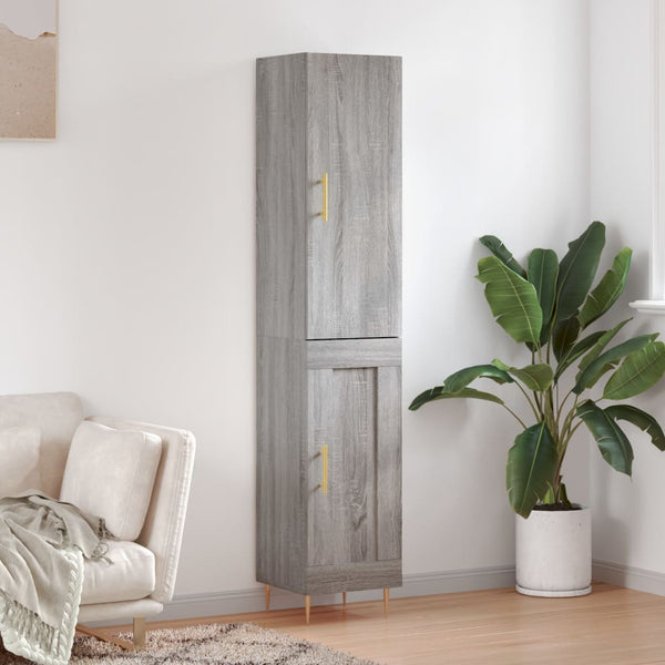 Schrank Fuchs grau, Maße 34,5x34x180cm (Holz)