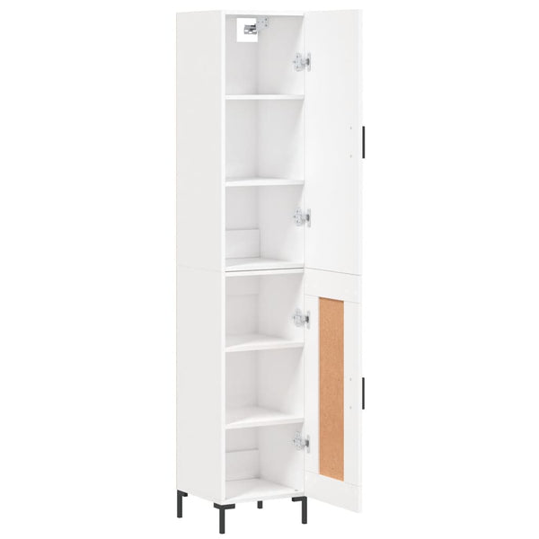 Weißer Edie Schrank 34,5x34x180cm (Material Holz)