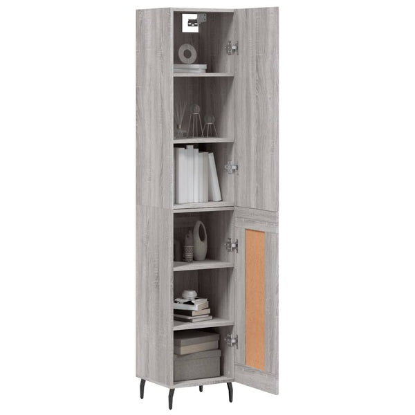 Christol grauer Schrank 34,5x34x180cm (Holz)