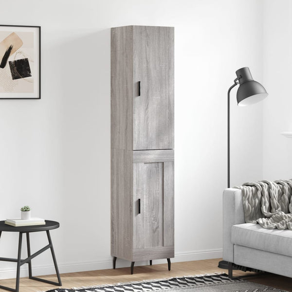 Christol grauer Schrank 34,5x34x180cm (Holz)
