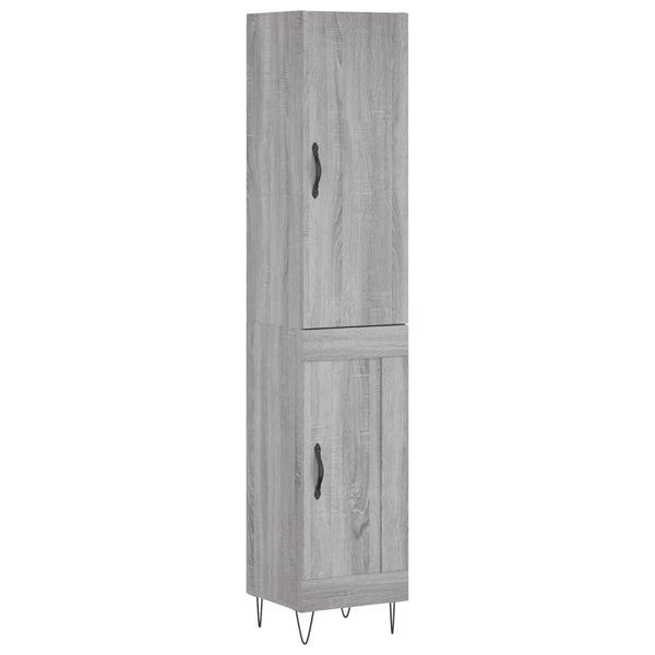 Pertenie grauer Schrank 34,5x34x180cm (Holz)