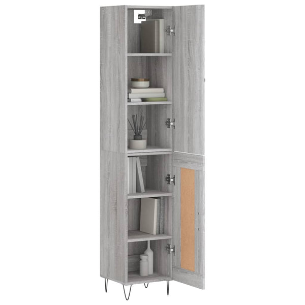 Pertenie grauer Schrank 34,5x34x180cm (Holz)