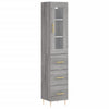 Schrank 34,5x34x180cm Alexoaie (Holz) grau