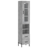 Schrank Titinia Betongrau 34,5x34x180cm (Holz)