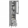 Schrank Titinia Betongrau 34,5x34x180cm (Holz)