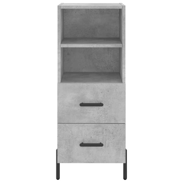 Schrank Titinia Betongrau 34,5x34x180cm (Holz)
