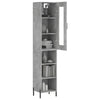 Titinia 34,5x34x180cm (Holz) betongrauer Schrank