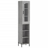 Schrank Titinia grau 34,5x34x180cm (Holz)