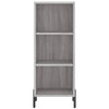 Schrank Titinia grau 34,5x34x180cm (Holz)