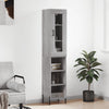 Schrank Titinia grau 34,5x34x180cm (Holz)